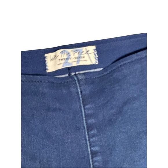 Women’s FREE PEOPLE BOHO Rich blue Penny Pull On Flare Bell Bottoms jeans size 2 - Picture 5 of 10